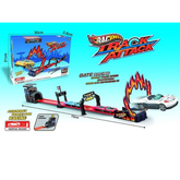 Racing Track Attack Gate Racing Playset – 72cm Inertial Car Track with Launcher & Flame Loop